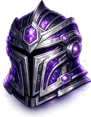 Purple headgear